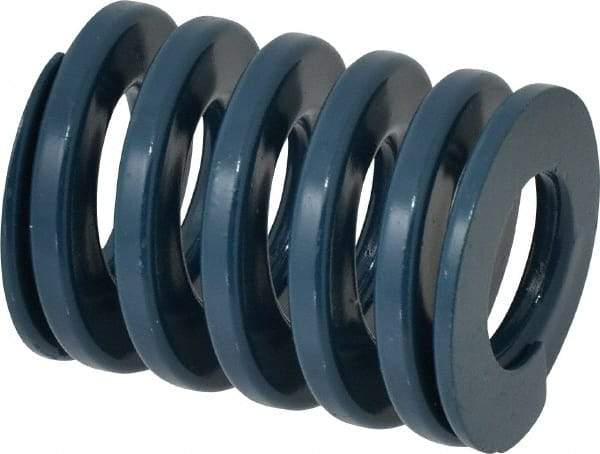Dayton Lamina - 2" Hole Diam, 1" Rod Diam, 2-1/2" Free Length, Blue Die Spring - 121 Lb Max Deflection, 0.94" Max Deflection, Medium Duty, Chromium Vanadium Steel - Industrial Tool & Supply