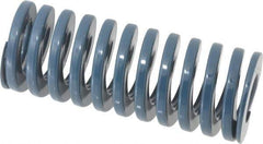 Dayton Lamina - 2" Hole Diam, 1" Rod Diam, 5" Free Length, Blue Die Spring - 54 Lb Max Deflection, 1.88" Max Deflection, Medium Duty, Chromium Vanadium Steel - Industrial Tool & Supply