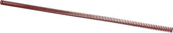 Dayton Lamina - 3/8" Hole Diam, 3/16" Rod Diam, 12" Free Length, Red Die Spring - 1.07 Lb Max Deflection, 3.6" Max Deflection, Heavy Duty, Chromium Vanadium Steel - Industrial Tool & Supply