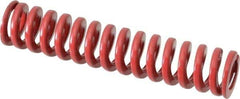 Dayton Lamina - 5/8" Hole Diam, 11/32" Rod Diam, 3" Free Length, Red Die Spring - 14 Lb Max Deflection, 0.9" Max Deflection, Heavy Duty, Chromium Vanadium Steel - Industrial Tool & Supply