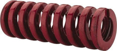 Dayton Lamina - 3/4" Hole Diam, 3/8" Rod Diam, 2" Free Length, Red Die Spring - 57.8 Lb Max Deflection, 0.6" Max Deflection, Heavy Duty, Chromium Vanadium Steel - Industrial Tool & Supply