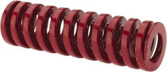 Dayton Lamina - 3/4" Hole Diam, 3/8" Rod Diam, 2-1/2" Free Length, Red Die Spring - 44 Lb Max Deflection, 0.76" Max Deflection, Heavy Duty, Chromium Vanadium Steel - Industrial Tool & Supply