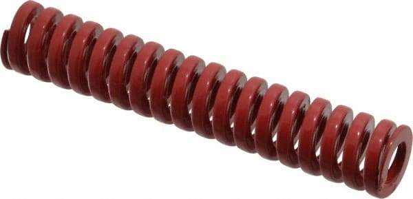 Dayton Lamina - 3/4" Hole Diam, 3/8" Rod Diam, 4" Free Length, Red Die Spring - 26.8 Lb Max Deflection, 1.2" Max Deflection, Heavy Duty, Chromium Vanadium Steel - Industrial Tool & Supply