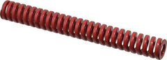 Dayton Lamina - 3/4" Hole Diam, 3/8" Rod Diam, 6" Free Length, Red Die Spring - 17.6 Lb Max Deflection, 1.8" Max Deflection, Heavy Duty, Chromium Vanadium Steel - Industrial Tool & Supply
