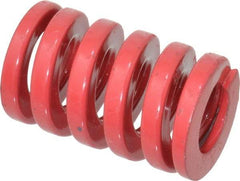 Dayton Lamina - 1" Hole Diam, 1/2" Rod Diam, 1-1/2" Free Length, Red Die Spring - 127 Lb Max Deflection, 0.45" Max Deflection, Heavy Duty, Chromium Vanadium Steel - Industrial Tool & Supply