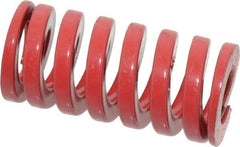 Dayton Lamina - 1" Hole Diam, 1/2" Rod Diam, 2" Free Length, Red Die Spring - 89.4 Lb Max Deflection, 0.6" Max Deflection, Heavy Duty, Chromium Vanadium Steel - Industrial Tool & Supply