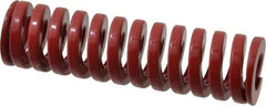 Dayton Lamina - 1" Hole Diam, 1/2" Rod Diam, 3-1/2" Free Length, Red Die Spring - 48 Lb Max Deflection, 1.05" Max Deflection, Heavy Duty, Chromium Vanadium Steel - Industrial Tool & Supply