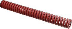 Dayton Lamina - 1" Hole Diam, 1/2" Rod Diam, 8" Free Length, Red Die Spring - 20.5 Lb Max Deflection, 2.4" Max Deflection, Heavy Duty, Chromium Vanadium Steel - Industrial Tool & Supply
