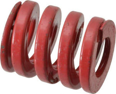 Dayton Lamina - 1-1/4" Hole Diam, 5/8" Rod Diam, 1-1/2" Free Length, Red Die Spring - 223 Lb Max Deflection, 0.45" Max Deflection, Heavy Duty, Chromium Vanadium Steel - Industrial Tool & Supply
