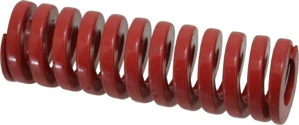 Dayton Lamina - 1-1/4" Hole Diam, 5/8" Rod Diam, 4" Free Length, Red Die Spring - 69.1 Lb Max Deflection, 1.2" Max Deflection, Heavy Duty, Chromium Vanadium Steel - Industrial Tool & Supply