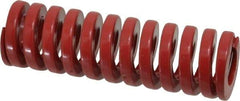 Dayton Lamina - 1-1/4" Hole Diam, 5/8" Rod Diam, 4" Free Length, Red Die Spring - 69.1 Lb Max Deflection, 1.2" Max Deflection, Heavy Duty, Chromium Vanadium Steel - Industrial Tool & Supply