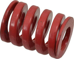 Dayton Lamina - 1-1/2" Hole Diam, 3/4" Rod Diam, 2" Free Length, Red Die Spring - 208 Lb Max Deflection, 0.6" Max Deflection, Heavy Duty, Chromium Vanadium Steel - Industrial Tool & Supply
