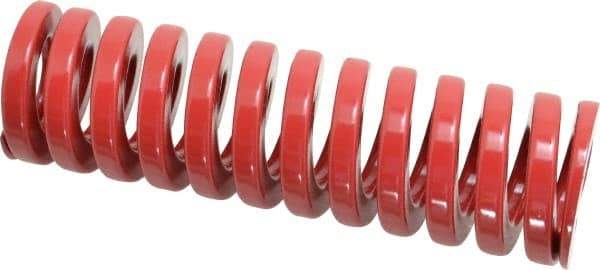 Dayton Lamina - 1-1/2" Hole Diam, 3/4" Rod Diam, 5" Free Length, Red Die Spring - 71.5 Lb Max Deflection, 1.5" Max Deflection, Heavy Duty, Chromium Vanadium Steel - Industrial Tool & Supply