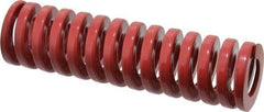 Dayton Lamina - 1-1/2" Hole Diam, 3/4" Rod Diam, 5-1/2" Free Length, Red Die Spring - 64.3 Lb Max Deflection, 1.65" Max Deflection, Heavy Duty, Chromium Vanadium Steel - Industrial Tool & Supply