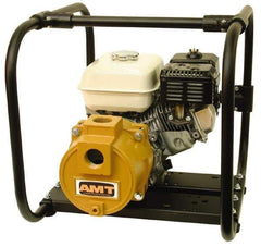 American Machine & Tool - 5.5 HP, 3,600 RPM, 1-1/2 Port Size, Honda, Self Priming Engine Pump - Cast Iron, 3 Quart Tank Size, Buna-N Shaft Seal, Stainless Steel Shaft Sleeve - Industrial Tool & Supply