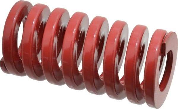 Dayton Lamina - 2" Hole Diam, 1" Rod Diam, 4" Free Length, Red Die Spring - 140 Lb Max Deflection, 1.2" Max Deflection, Heavy Duty, Chromium Vanadium Steel - Industrial Tool & Supply