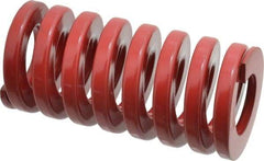 Dayton Lamina - 2" Hole Diam, 1" Rod Diam, 4" Free Length, Red Die Spring - 140 Lb Max Deflection, 1.2" Max Deflection, Heavy Duty, Chromium Vanadium Steel - Industrial Tool & Supply