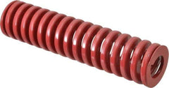 Dayton Lamina - 2" Hole Diam, 1" Rod Diam, 8" Free Length, Red Die Spring - 65.3 Lb Max Deflection, 2.4" Max Deflection, Heavy Duty, Chromium Vanadium Steel - Industrial Tool & Supply