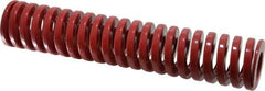 Dayton Lamina - 2" Hole Diam, 1" Rod Diam, 10" Free Length, Red Die Spring - 51.3 Lb Max Deflection, 3" Max Deflection, Heavy Duty, Chromium Vanadium Steel - Industrial Tool & Supply