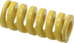 Dayton Lamina - 3/4" Hole Diam, 3/8" Rod Diam, 1-3/4" Free Length, Yellow Die Spring - 92.4 Lb Max Deflection, 0.43" Max Deflection, Extra Heavy Duty, Chromium Vanadium Steel - Industrial Tool & Supply