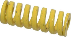 Dayton Lamina - 3/4" Hole Diam, 3/8" Rod Diam, 2" Free Length, Yellow Die Spring - 79.7 Lb Max Deflection, 0.5" Max Deflection, Extra Heavy Duty, Chromium Vanadium Steel - Industrial Tool & Supply