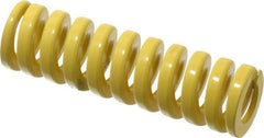 Dayton Lamina - 3/4" Hole Diam, 3/8" Rod Diam, 2-1/2" Free Length, Yellow Die Spring - 62.1 Lb Max Deflection, 0.63" Max Deflection, Extra Heavy Duty, Chromium Vanadium Steel - Industrial Tool & Supply