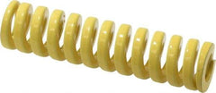 Dayton Lamina - 3/4" Hole Diam, 3/8" Rod Diam, 3" Free Length, Yellow Die Spring - 51.2 Lb Max Deflection, 0.75" Max Deflection, Extra Heavy Duty, Chromium Vanadium Steel - Industrial Tool & Supply