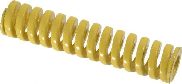 Dayton Lamina - 3/4" Hole Diam, 3/8" Rod Diam, 3-1/2" Free Length, Yellow Die Spring - 43.2 Lb Max Deflection, 0.88" Max Deflection, Extra Heavy Duty, Chromium Vanadium Steel - Industrial Tool & Supply