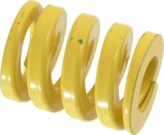 Dayton Lamina - 1" Hole Diam, 1/2" Rod Diam, 1-1/4" Free Length, Yellow Die Spring - 202 Lb Max Deflection, 0.31" Max Deflection, Extra Heavy Duty, Chromium Vanadium Steel - Industrial Tool & Supply