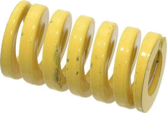 Dayton Lamina - 1" Hole Diam, 1/2" Rod Diam, 1-3/4" Free Length, Yellow Die Spring - 132 Lb Max Deflection, 0.43" Max Deflection, Extra Heavy Duty, Chromium Vanadium Steel - Industrial Tool & Supply