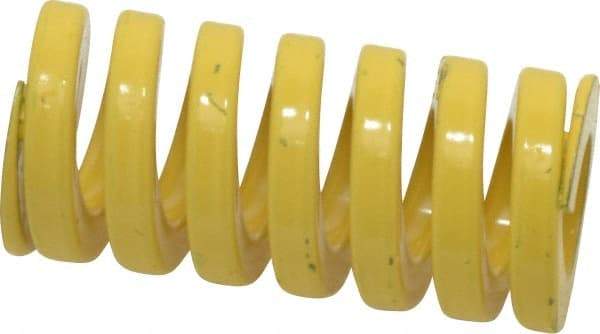 Dayton Lamina - 1" Hole Diam, 1/2" Rod Diam, 2" Free Length, Yellow Die Spring - 113 Lb Max Deflection, 0.5" Max Deflection, Extra Heavy Duty, Chromium Vanadium Steel - Industrial Tool & Supply