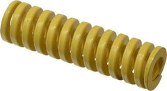 Dayton Lamina - 1" Hole Diam, 1/2" Rod Diam, 3-1/2" Free Length, Yellow Die Spring - 60.2 Lb Max Deflection, 0.88" Max Deflection, Extra Heavy Duty, Chromium Vanadium Steel - Industrial Tool & Supply