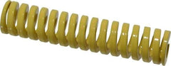 Dayton Lamina - 1" Hole Diam, 1/2" Rod Diam, 4-1/2" Free Length, Yellow Die Spring - 46.2 Lb Max Deflection, 1.12" Max Deflection, Extra Heavy Duty, Chromium Vanadium Steel - Industrial Tool & Supply