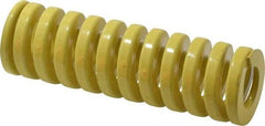 Dayton Lamina - 1-1/4" Hole Diam, 5/8" Rod Diam, 4" Free Length, Yellow Die Spring - 88.9 Lb Max Deflection, 1" Max Deflection, Extra Heavy Duty, Chromium Vanadium Steel - Industrial Tool & Supply