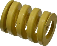Dayton Lamina - 1-1/2" Hole Diam, 3/4" Rod Diam, 2" Free Length, Yellow Die Spring - 319 Lb Max Deflection, 0.5" Max Deflection, Extra Heavy Duty, Chromium Vanadium Steel - Industrial Tool & Supply
