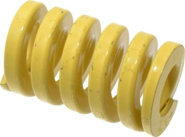 Dayton Lamina - 1-1/2" Hole Diam, 3/4" Rod Diam, 2-1/2" Free Length, Yellow Die Spring - 241 Lb Max Deflection, 0.63" Max Deflection, Extra Heavy Duty, Chromium Vanadium Steel - Industrial Tool & Supply