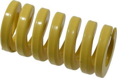 Dayton Lamina - 1-1/2" Hole Diam, 3/4" Rod Diam, 3" Free Length, Yellow Die Spring - 193 Lb Max Deflection, 0.75" Max Deflection, Extra Heavy Duty, Chromium Vanadium Steel - Industrial Tool & Supply