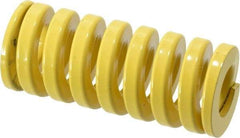 Dayton Lamina - 1-1/2" Hole Diam, 3/4" Rod Diam, 3-1/2" Free Length, Yellow Die Spring - 160 Lb Max Deflection, 0.88" Max Deflection, Extra Heavy Duty, Chromium Vanadium Steel - Industrial Tool & Supply