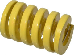 Dayton Lamina - 2" Hole Diam, 1" Rod Diam, 3" Free Length, Yellow Die Spring - 327 Lb Max Deflection, 0.75" Max Deflection, Extra Heavy Duty, Chromium Vanadium Steel - Industrial Tool & Supply