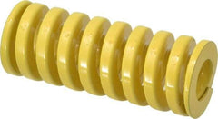 Dayton Lamina - 2" Hole Diam, 1" Rod Diam, 5" Free Length, Yellow Die Spring - 179 Lb Max Deflection, 1.25" Max Deflection, Extra Heavy Duty, Chromium Vanadium Steel - Industrial Tool & Supply