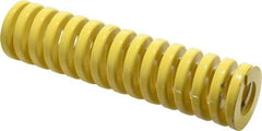 Dayton Lamina - 2" Hole Diam, 1" Rod Diam, 8" Free Length, Yellow Die Spring - 106 Lb Max Deflection, 2" Max Deflection, Extra Heavy Duty, Chromium Vanadium Steel - Industrial Tool & Supply