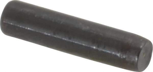 Holo-Krome - 1/8" Diam x 1/2" Pin Length Grade 8 Alloy Steel Standard Dowel Pin - Black Luster Finish, C 47-58 & C 60 (Surface) Hardness, 1 Beveled & 1 Rounded End - Industrial Tool & Supply