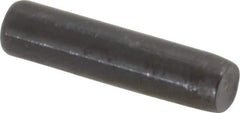 Holo-Krome - 1/8" Diam x 1/2" Pin Length Grade 8 Alloy Steel Standard Dowel Pin - Black Luster Finish, C 47-58 & C 60 (Surface) Hardness, 1 Beveled & 1 Rounded End - Industrial Tool & Supply