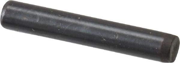 Holo-Krome - 1/8" Diam x 3/4" Pin Length Grade 8 Alloy Steel Standard Dowel Pin - Black Luster Finish, C 47-58 & C 60 (Surface) Hardness, 1 Beveled & 1 Rounded End - Industrial Tool & Supply