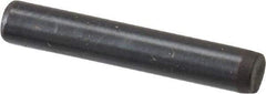 Holo-Krome - 1/8" Diam x 3/4" Pin Length Grade 8 Alloy Steel Standard Dowel Pin - Black Luster Finish, C 47-58 & C 60 (Surface) Hardness, 1 Beveled & 1 Rounded End - Industrial Tool & Supply