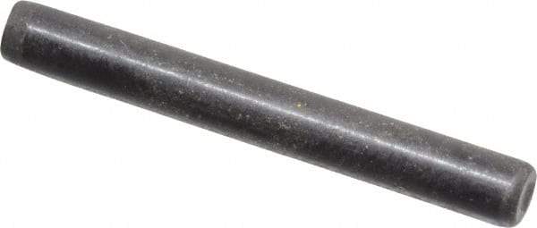 Holo-Krome - 1/8" Diam x 1" Pin Length Grade 8 Alloy Steel Standard Dowel Pin - Black Luster Finish, C 47-58 & C 60 (Surface) Hardness, 1 Beveled & 1 Rounded End - Industrial Tool & Supply