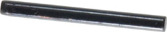 Holo-Krome - 1/8" Diam x 1-1/4" Pin Length Grade 8 Alloy Steel Standard Dowel Pin - Black Luster Finish, C 47-58 & C 60 (Surface) Hardness, 1 Beveled & 1 Rounded End - Industrial Tool & Supply