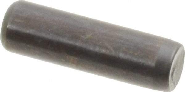Holo-Krome - 3/16" Diam x 5/8" Pin Length Grade 8 Alloy Steel Standard Dowel Pin - Black Luster Finish, C 47-58 & C 60 (Surface) Hardness, 1 Beveled & 1 Rounded End - Industrial Tool & Supply