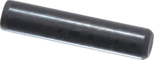 Holo-Krome - 3/16" Diam x 7/8" Pin Length Grade 8 Alloy Steel Standard Dowel Pin - Black Luster Finish, C 47-58 & C 60 (Surface) Hardness, 1 Beveled & 1 Rounded End - Industrial Tool & Supply