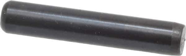 Holo-Krome - 3/16" Diam x 1" Pin Length Grade 8 Alloy Steel Standard Dowel Pin - Black Luster Finish, C 47-58 & C 60 (Surface) Hardness, 1 Beveled & 1 Rounded End - Industrial Tool & Supply